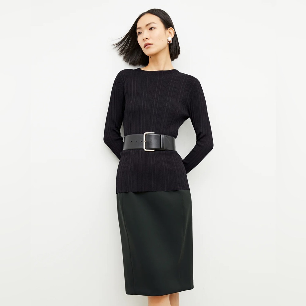 NWT MM LaFleur Brodie Top Black M